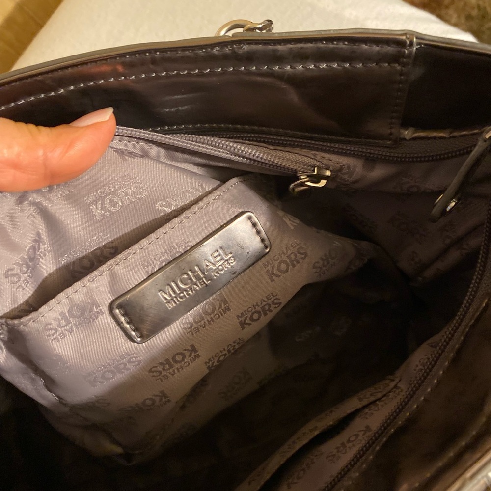 Michael Kors Metallic Bronze Totes - Picture 4 of 8